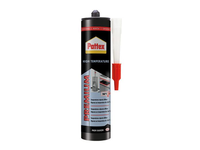 Slika Visokotemperaturni silikon Pattex Premium High Temperature crveni 280 g